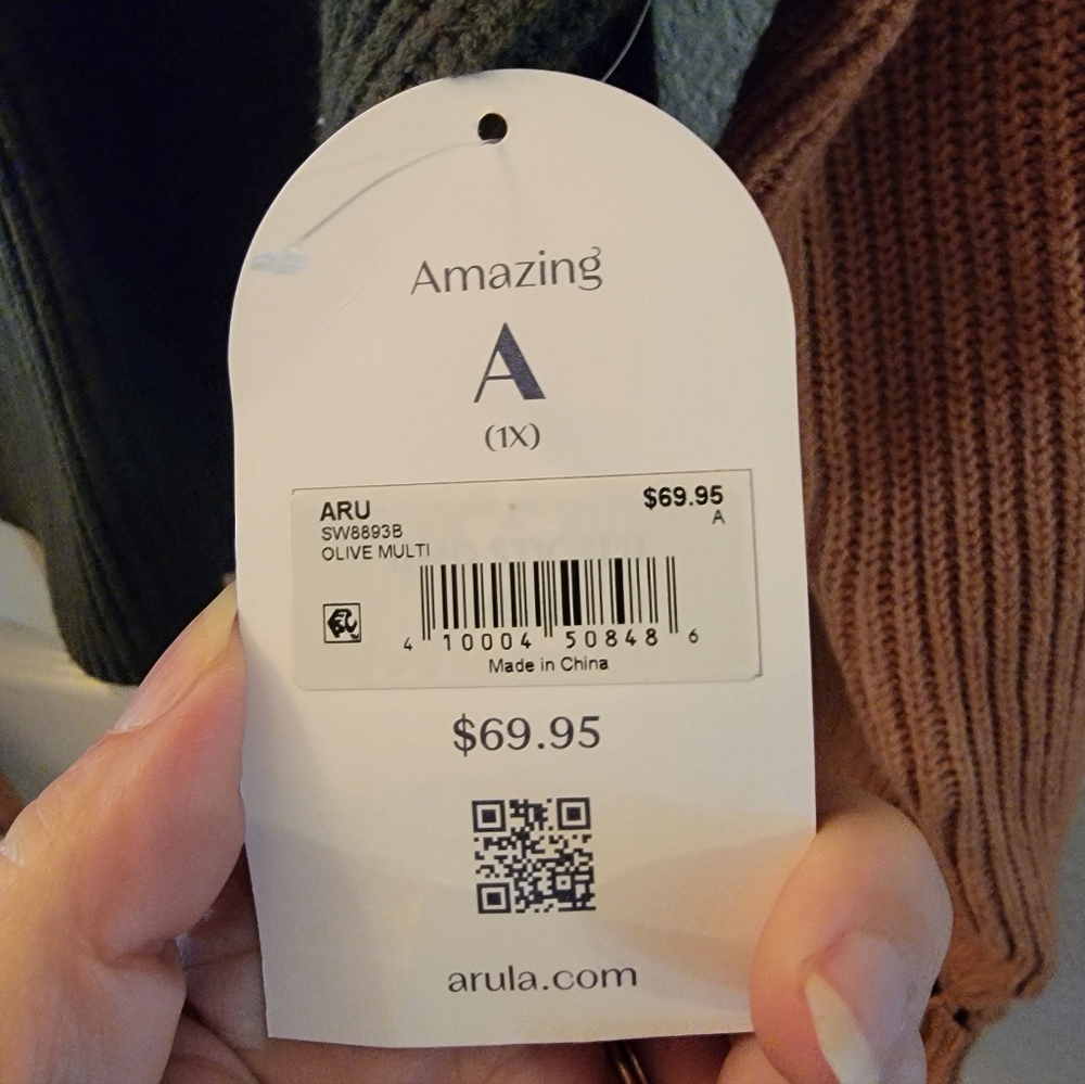 Arula NWT colorblock Sweater - Picture 4 of 5